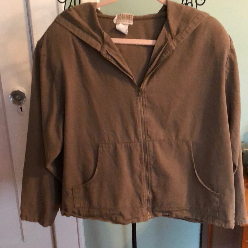 Vintage Sweatshirt Style Camouflage Jacket